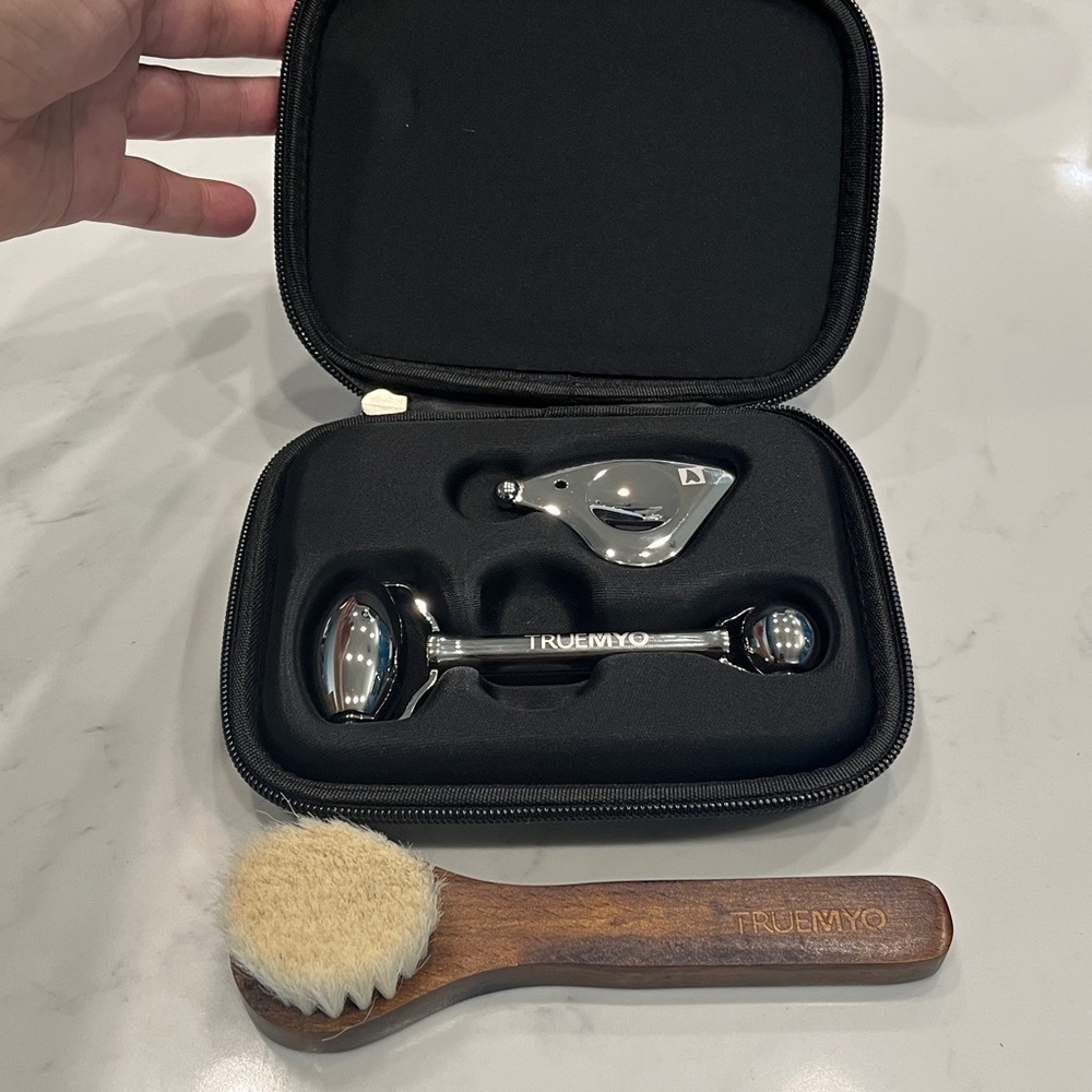 Silver Facial Massage Tool Set